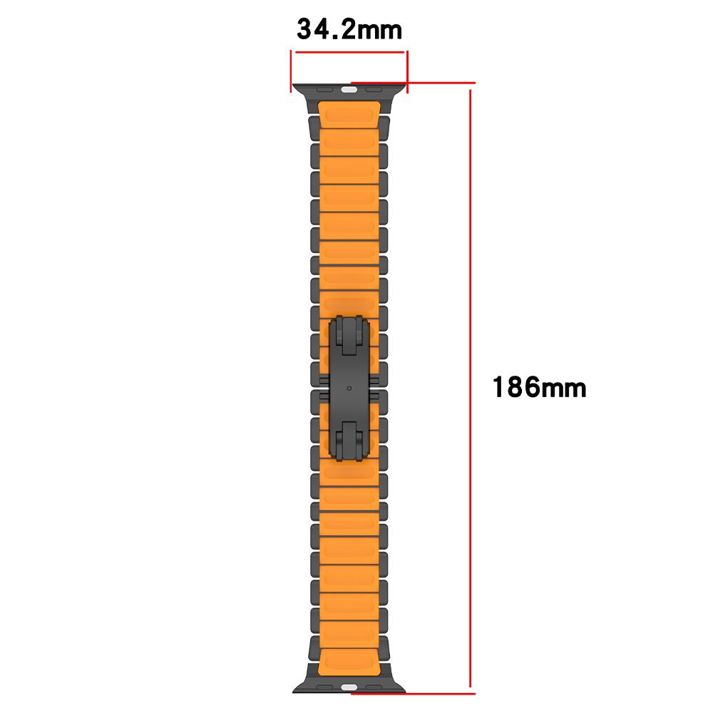 Titanium Band for Apple Watch Ultra3 2 1 49mm Strap Series 11 10 46mm 7 8 9 45mm 5 6 45mm Se Rubber Watchband No Gaps Bracelet