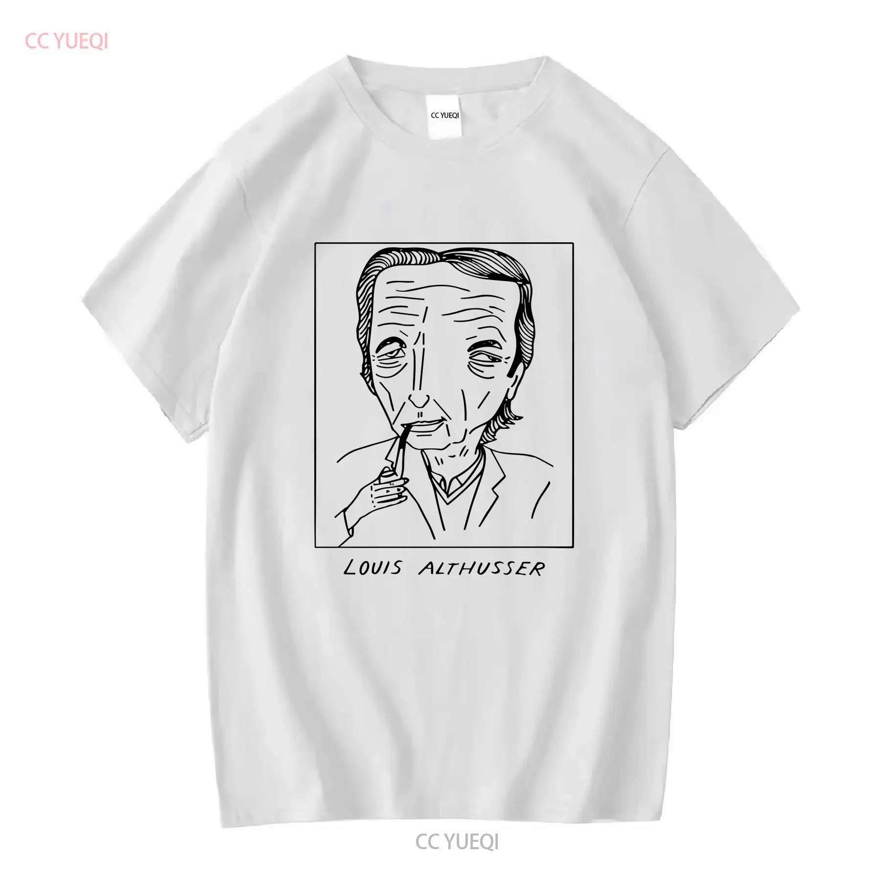 Badly Drawn Authors Louis Althusser T Shirt FREE Worldwide Delivery long or short sleeves vintage Washed streetwear Soft Casual S разноцветный