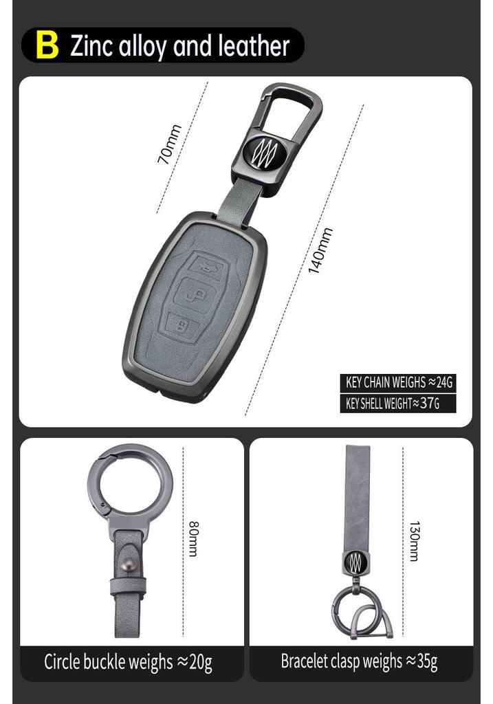 BYD Car Key Case for S6/S7/F0/F3 Tang e6/M6, G3R, L3 Models - Women's Key Shell Bag