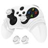 PlayVital Silicone Controller Cover for Xbox Series with Thumb Caps and Stickers Grip Shock Absorbing Runes Edition X/S – Non-Slip Skin, – (White)
