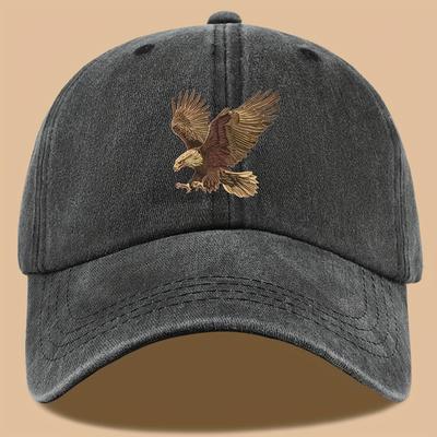 Eagle Print Baseball Cap, Adjustable for Both Men and Women, Suitable for Hiking, Fishing, and Vacation Exploration