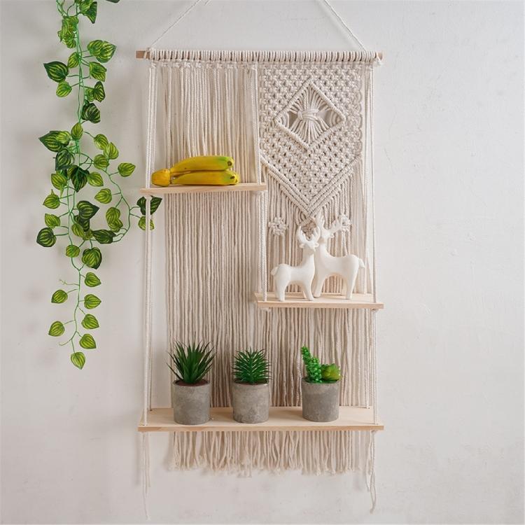 Handmade Storage Rack Wall Mounted Wall Shelf Wall Hangings for Farmhouses Home