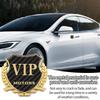 Metall Autoaufkleber Karosserie Autoaufkleber VIP Letter Design Auto Metallschilder Ährenmuster Rostschutz Kohlefaser Für Außen