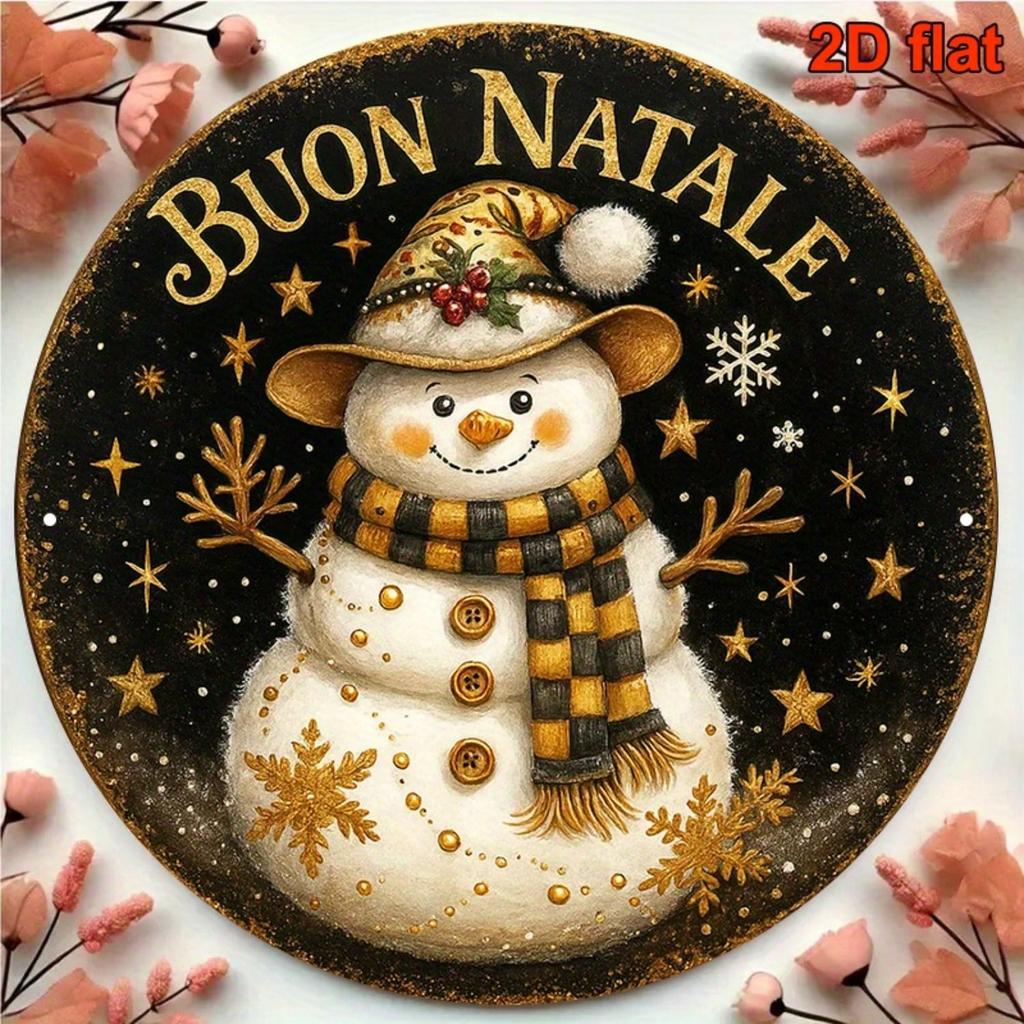 2D Flat Metal Wall Sign Decor