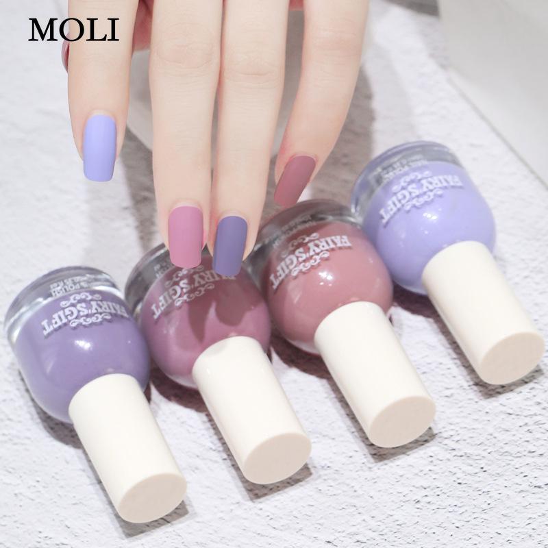 Fog Matte Nail Polish Lasting Non Peelable Scrub Colorless Transparent Bake Free Nail Enamel