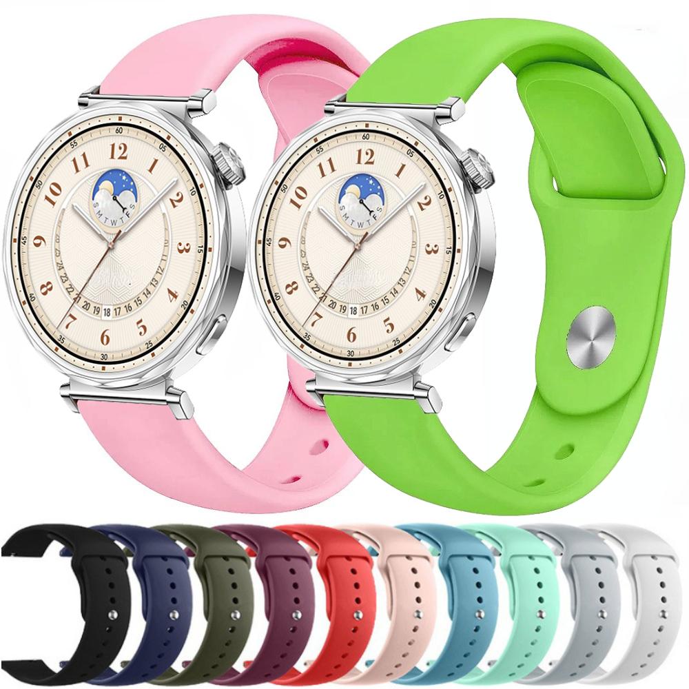 18mm 22mm Silikonarmband für Huawei Watch GT5-4 41mm GT5 Pro 42mm Sportarmband Armband für Huawei Watch GT5/5 Pro 46mm Band