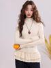 270g Velvet Women's Warm Half-High Collar Long Sleeve T-Shirt, New Autumn/Winter Korean Style Slimming Top
