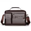 Male Messenger Bags High Quality Business Office Briefcase Fashion Crossbody Bags Men's Shoulder PU Leather Bags