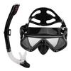 Adults Adjustable Snorkeling Set Snorkel Goggle Breathing Tube Set Adults Snorkeling Gear for Swimming Training