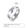 6mm 8mm Stainless Steel Rings Gold Color Brushed Surface Wedding Ring for Men Women Couple Engagement Finger Jewelry Gifts