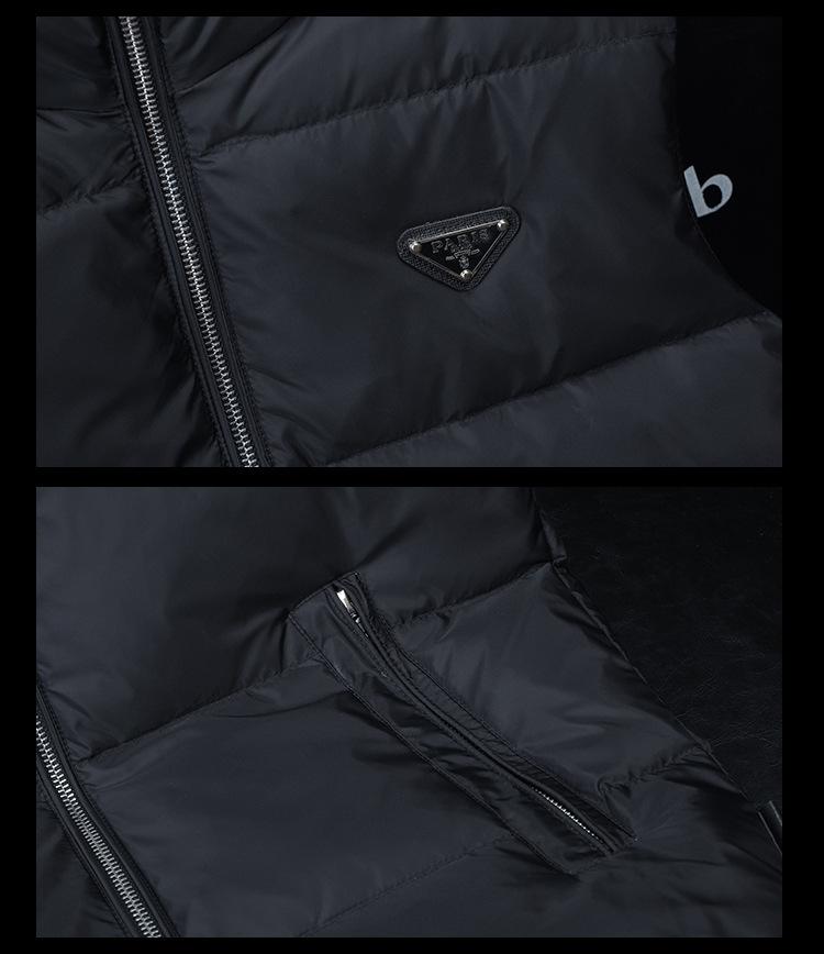 Europäische High-End Herren Daunenweste – Trendige Herbst/Winter Warme Lässige Weste Jacke