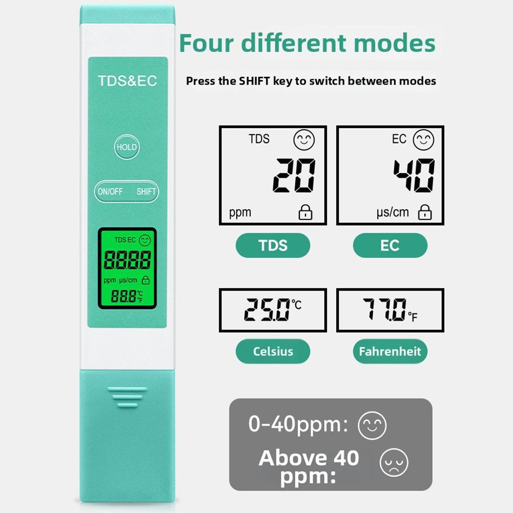 

Water Quality Tester Conductivity Tester As Shown 3-in-1 Water Tester Total Dissolved Solids Electrical Conductivity China Mainland