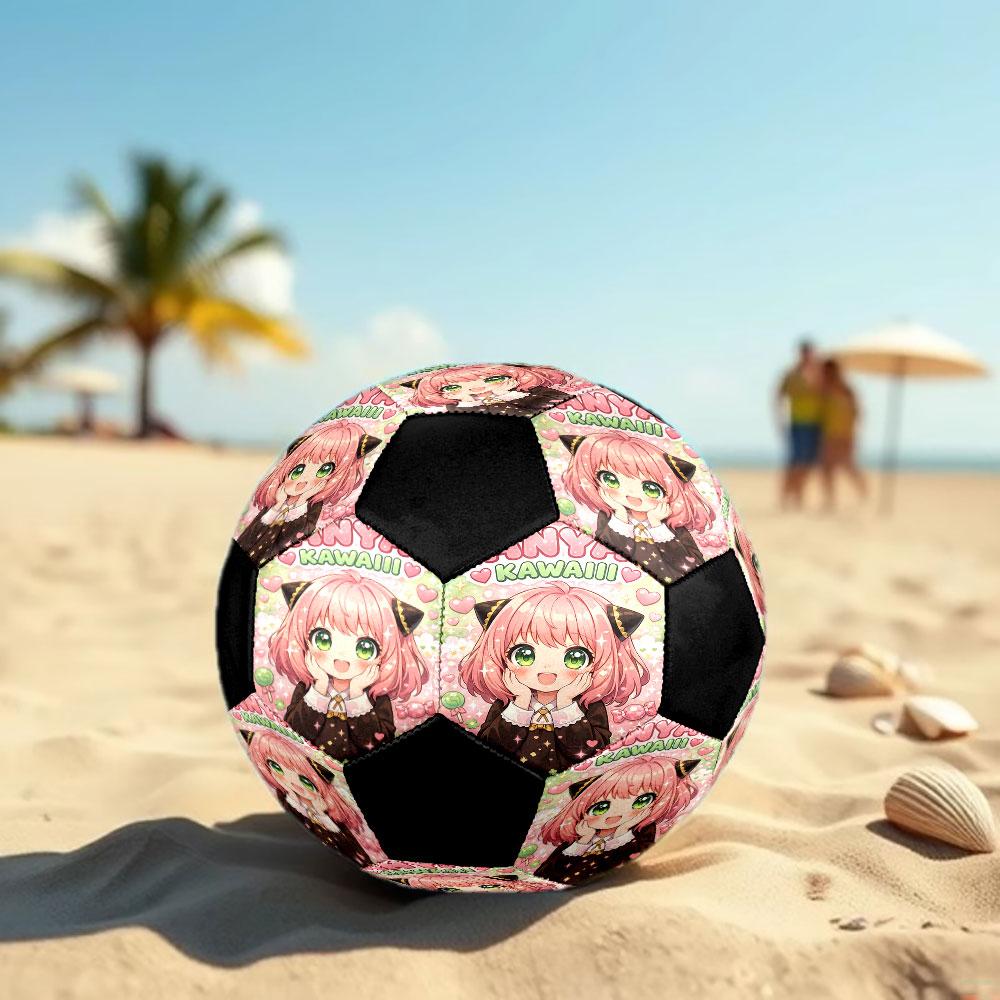 1pc SPY FAMILY Soccer Ball Size 5 Indoor Soccer Ball Fashion Colorful Backyard Game - Great For Sports Fans Gift HE43