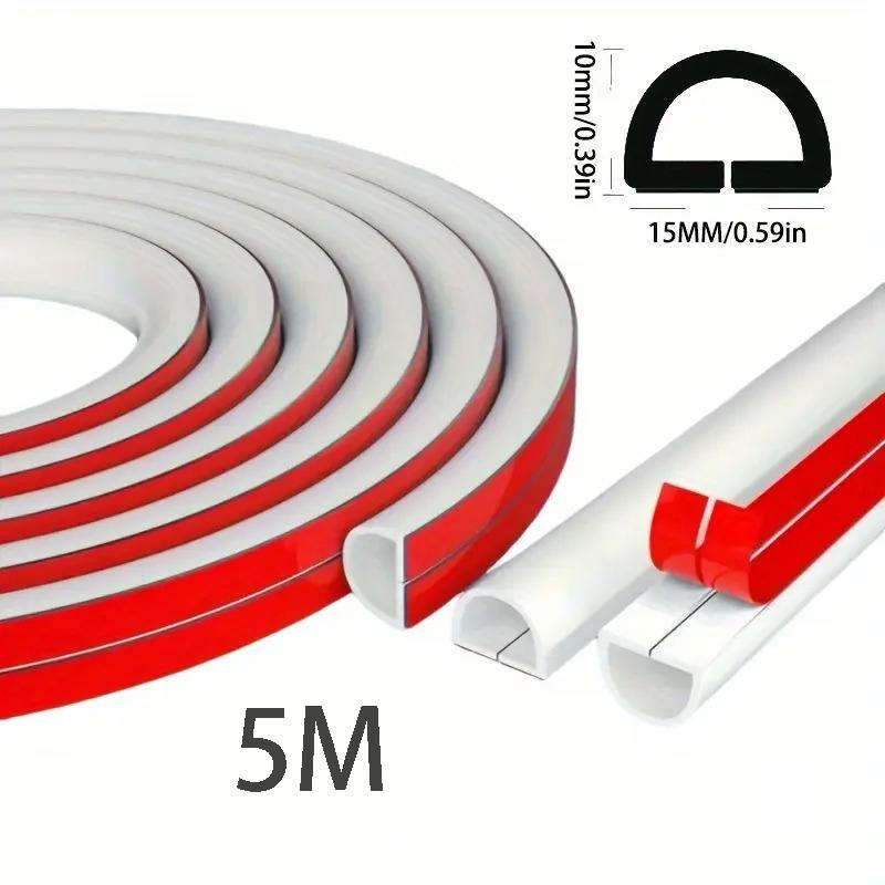 1Roll 118" Cable Management Sleeve - Self-Adhesive PVC Cord Hider for Wall & Floor, Insulated Wire Cover