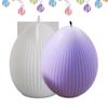 DIY Oster-Serie Silikonform 3D Gestreiftes Ei Gerader Ohrhase Kürbis Diamantmuster Hase Duftkerze Gips