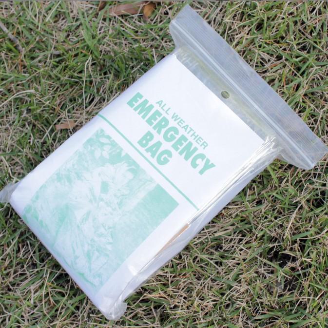 Silver Thermal Emergency Sleeping Bag with Foil Coating - Outdoors & Camping Essentials