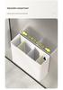 Wall-Mounted Magnetic Kitchen Storage Rack & Knife Holder Set