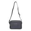 MICHAEL KORS Cooper Logo printed zipper closure coated canvas crossbody bag regular women's dark blue
