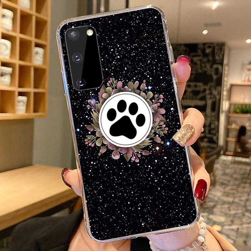 

Мягкий силиконовый чехол из ТПУ с милой собачьей лапой для Samsung S21 S20 Ultra Note 20 10 Pro 9 8 S10 Lite S9 Plus S10E S20FE, чехол Samsung S9