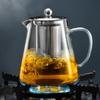 with Stainless Steel Infuser Clear Glass Tea Maker High Borosilicate Coffee Tea Pot  Blooming Tea