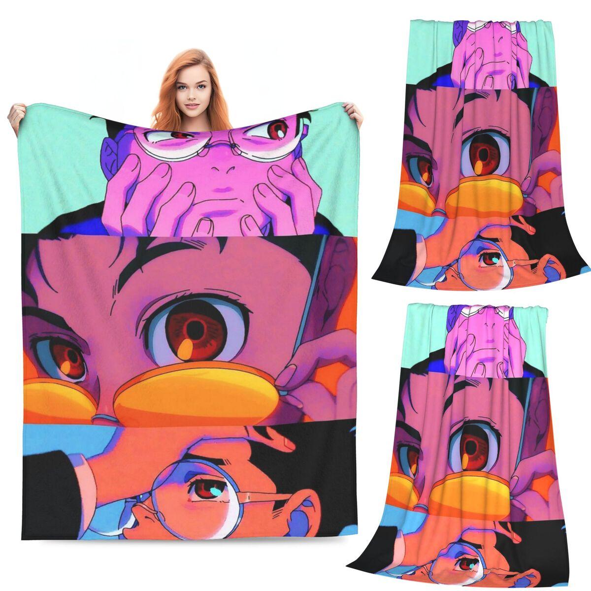 

Dandadan Anime Eyes W Kaji Manga Blankets Soft Warm Flannel Throw Blanket Plush for Bed Living room Picnic Travel Home Couch 80x120cm