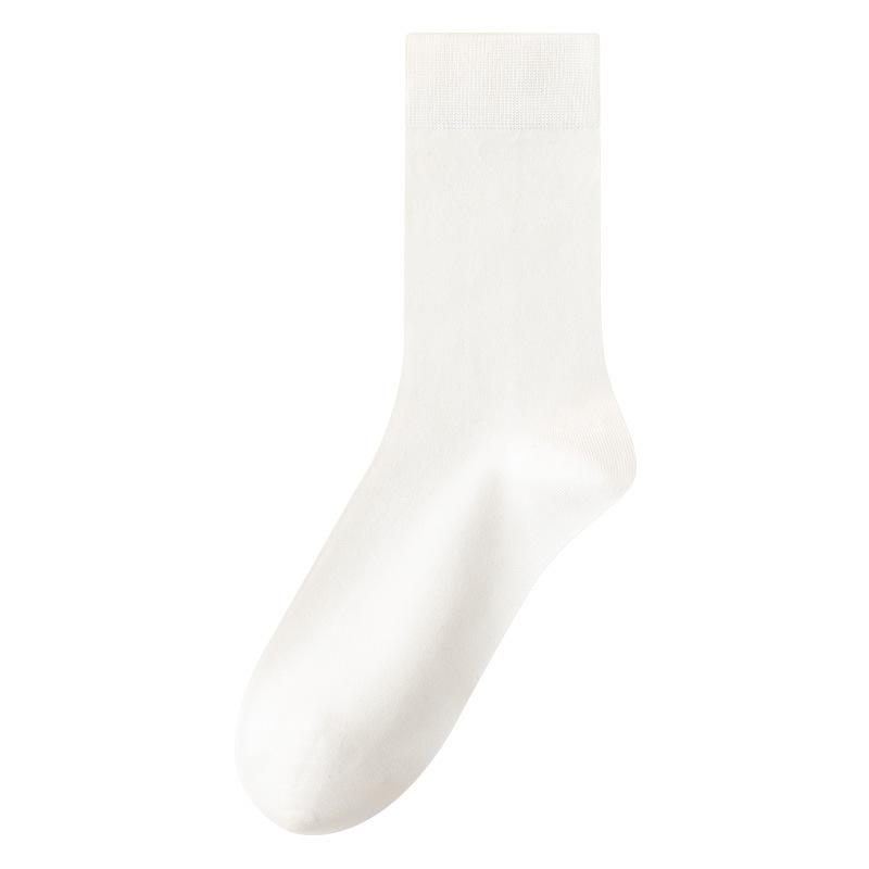 Mulberry Silk Autumn Anti-odor Mid-calf Men's Socks, Modal Boneless Men's Long Socks, Antibacterial and Anti-odor Autumn and Winter Loose Socks