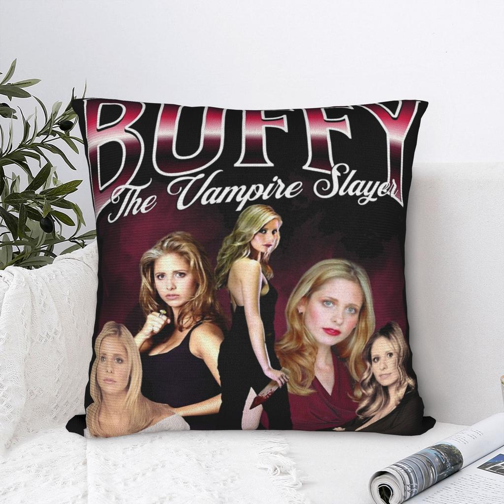 Decorative Pillow Covers Buffy the Vampires Slayers Accessories Bed Horror Movie Throw Pillow Case Cover Zipper Multi-Size