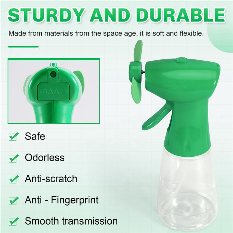 A03F-Battery-Powered Cooling Fan Handheld Water Mist Fan Mini Spray Fan Portable Outdoor Fan