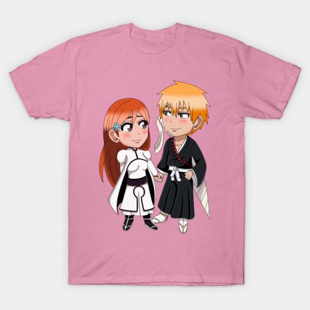 T Shirt Women Ichigo X Orihme Chibies Harajuku Print Kawaii Tshirt Summer Short Sleeve Female T-Shirt Top Tee