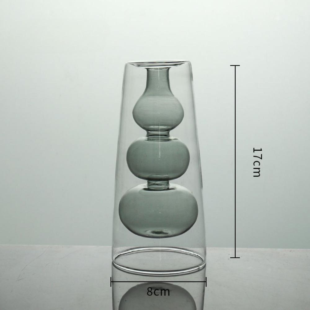 Creative Flower Vases Decorative Glass Bottles Hydroponic Planter for Wedding Centerpieces Living Home Office Table Decor
