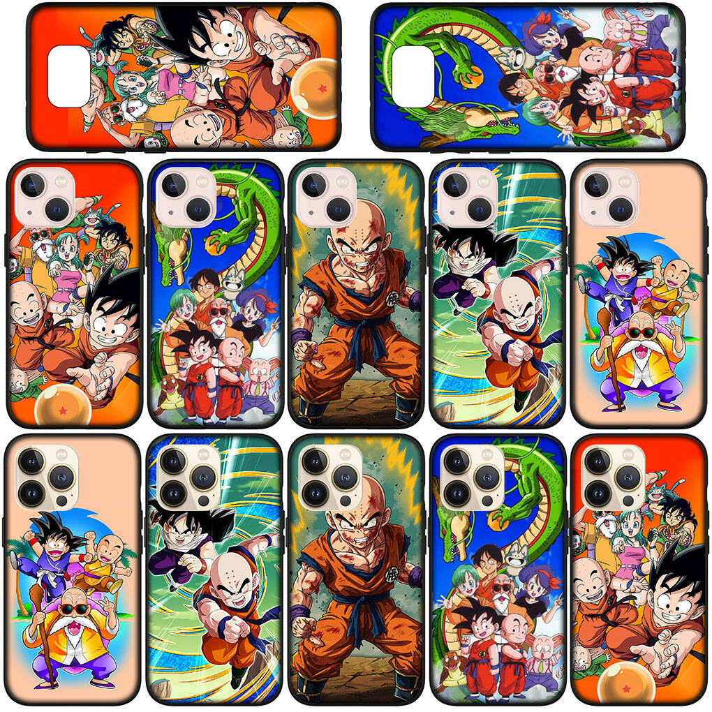 Phone Case for iPhone 17 15 16 Plus Xiaomi Poco X7 X6 F8 F7 C85 C75 C71 Redmi Note 14 12 11 13 Pro Max A4 14C 13C 15C krillin Anime Dragon Gokus Ball