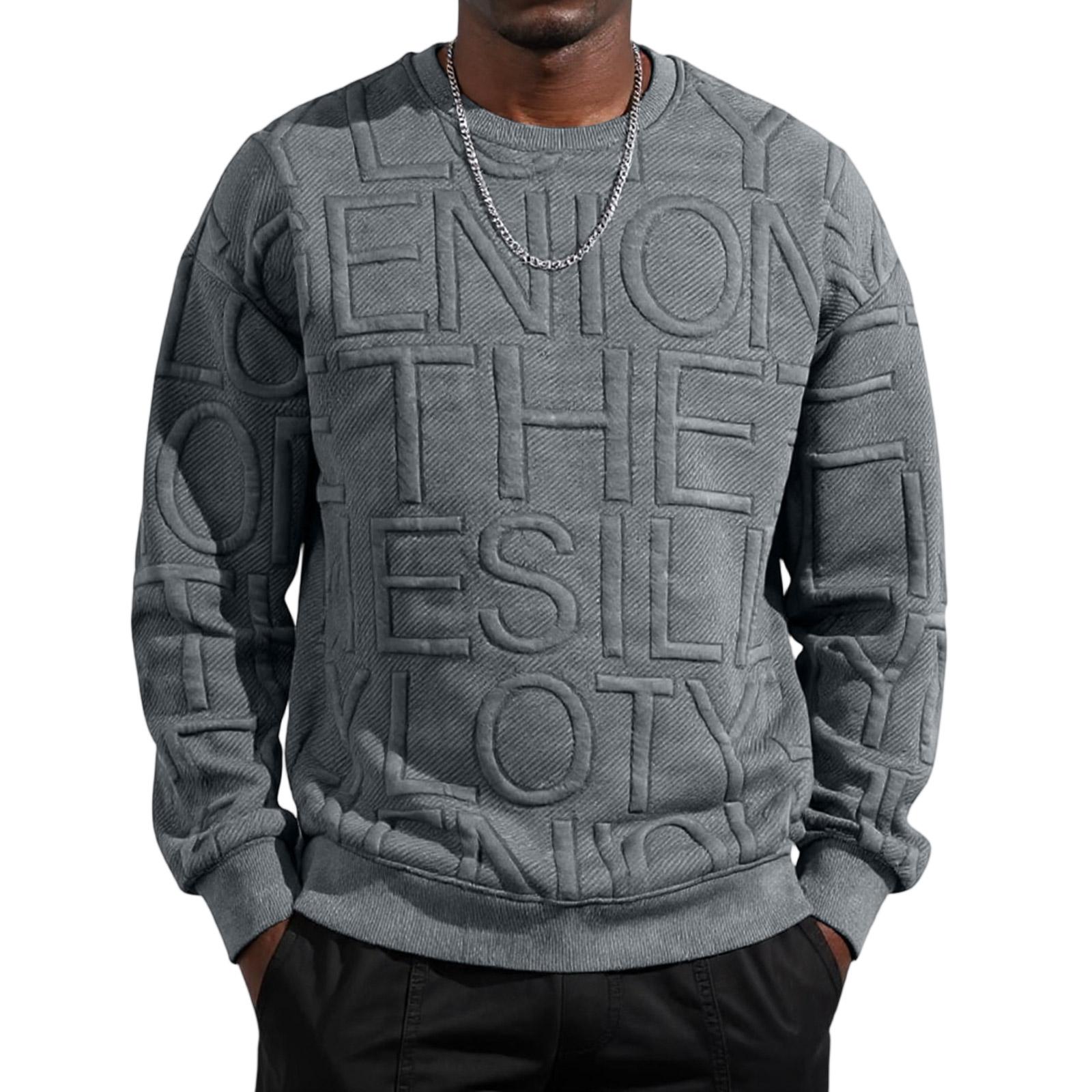 

Men s Hoodie Trend Loose Round Neck Pullover XXL