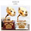Luxuriöse Heimornamente Vintage Antik Holz Metall Grammophon Spieluhr für Heim Desktop Dekoration Spieluhr Ornament Geschenke
