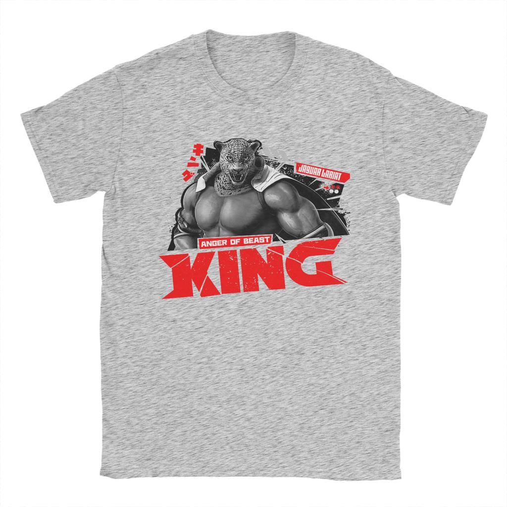 Herren T-Shirts Tekken Spiel Neuheit Reine Baumwolle T-Shirts Kurzarm T-Shirts Rundhals Oberteile Klassisch
