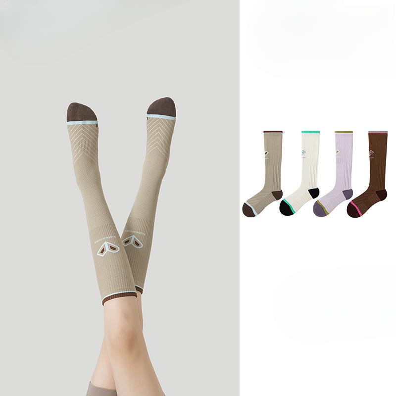 Female Professional Running Cycling Jumping Rope Badminton Towel Bottom Boneless Sports Calf Socks