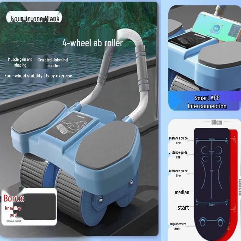 

Smart Dual-Wheel Abdominal Roller with Yoga Mat