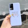 Vivo V21 Kılıfı Vivo V21e Yumuşak Silikon Sevimli Çizgi Film Çiçekli Arka Kapak Telefon Kılıfı Vivo V21 V 21 E İçin Fundas VivoV21 Çantalar Capa