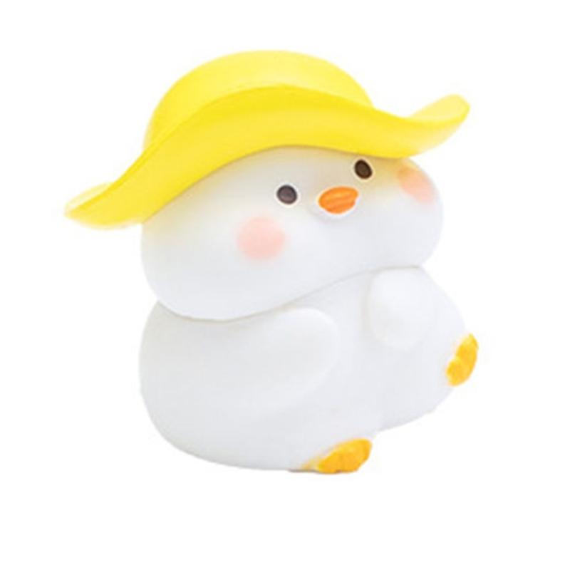 Sweet Season Duck Statue Best For Handmade Mini productions And Home Enhancement 3CM Height