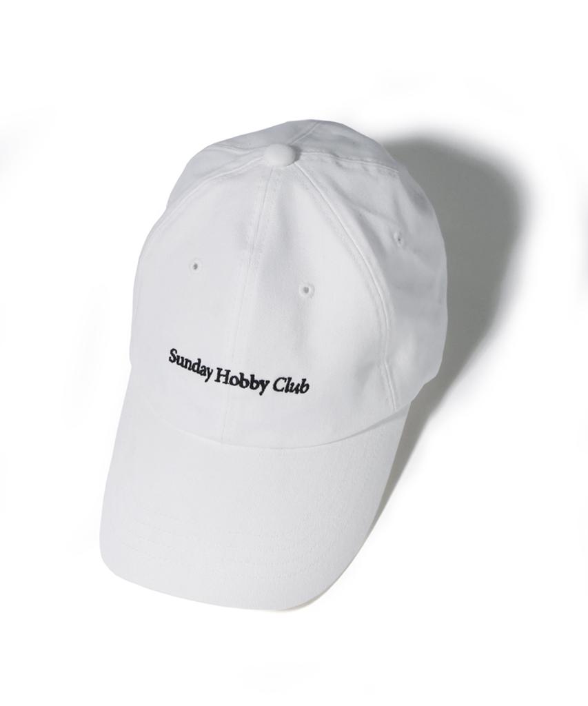 SUNDAY HOBBY CLUB 22Ss Signature Logo Curved Cap - Off White