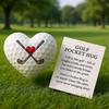 Heart Shaped Golf Pockets Hug Gift Motivational Golf Ball Heart Shaped Ball Encouragement Inspirational Quote Cards For Women