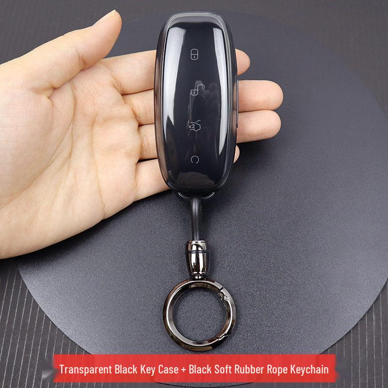 Ultra-Thin Full Coverage Transparent Key Case for BYD D9 N7 N8 Cars