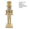 Unpainted Nutcracker Soldier Wooden Soldier Ornament DIY Painting Nutcracker Soldier Figurine for Christmas Decoration Holiday Gift