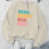 Oversized Printed Women's Crew Neck Sweatshirt, Summer Nights & Air-Conditioned Rooms