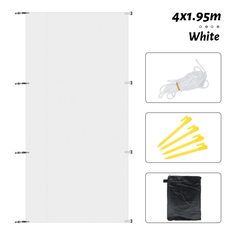 4x1,95 M Caravan Sichtschutz Auto Seitenmarkise Dachzelt Sonnenschutz Schatten SUV Camping Baldachin Outdoor Zelte Zubehör Kit