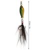 4Pcs Feather Bait Lures Durable with Hook Fishing Tackle Accessories 5.2g 2.5cm