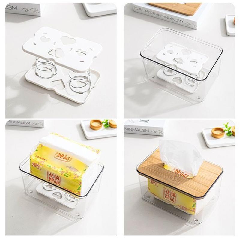 1Pcs Lifting Tissue Box Spring Support Spring Paper Box Bottom Support Storage Box Spring Sheet Bracket For Kitchen Office Room