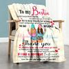 Good Friends Personalized Name Blanket Throw Personalized Blanket Ultra-Soft for Bedding Bed Nap Livingroom Four Seasons Universal