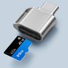 Aluminum USB Type C Memory Card Adapter Small Designs Travel Friendly Tiny Adapter Suitable for Mobile Devices