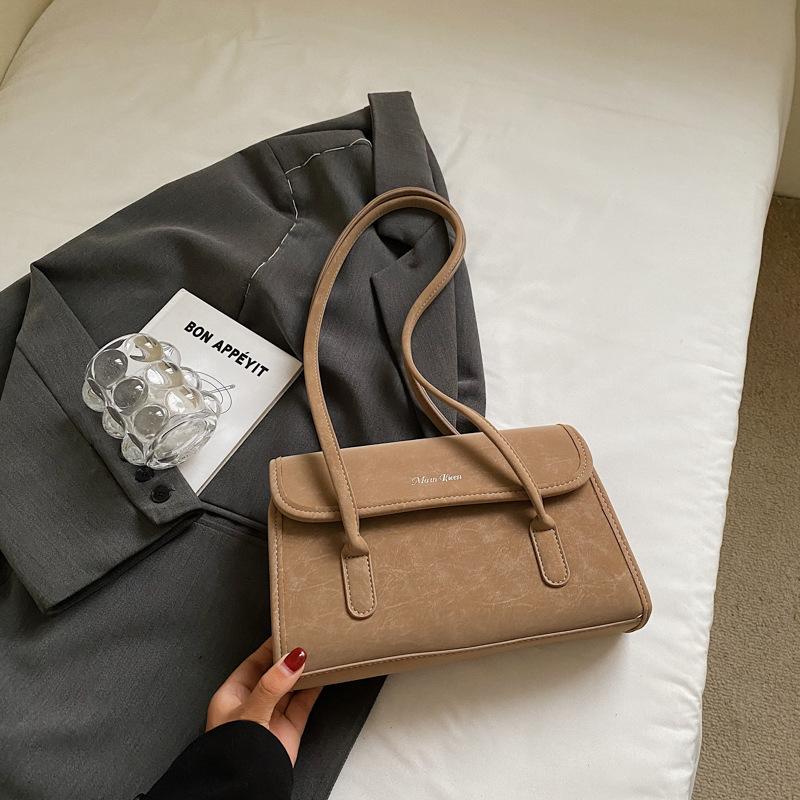 Fashion retro bag women's autumn and winter commute shoulder underarm bag portable commuter bag