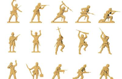 Airfix WWII German Africa Corps Soldier Plastic Model 1/76 X-0711V